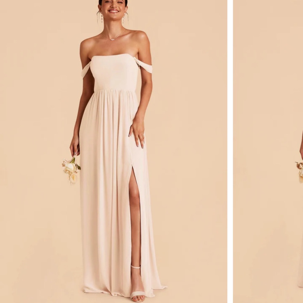 BIRDY GREY NEUTRAL CHAMPAGNE chiffon size medium - READ DESCRIPTION BEFORE BUY